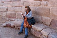 Reading
        Lonely Planet at Petra